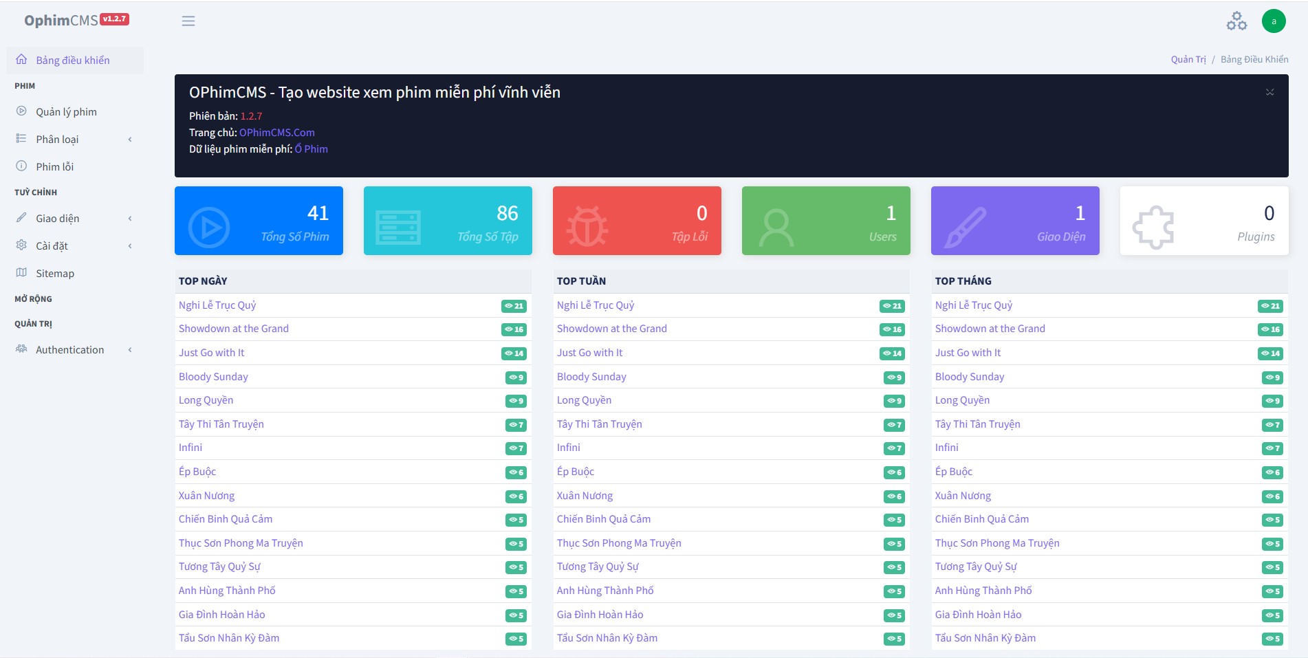 Source Code Website Xem Phim Laravel v6 (OphimCMS) - Ổn Định & Tối Ưu SEO | NQT Dev - ảnh 4